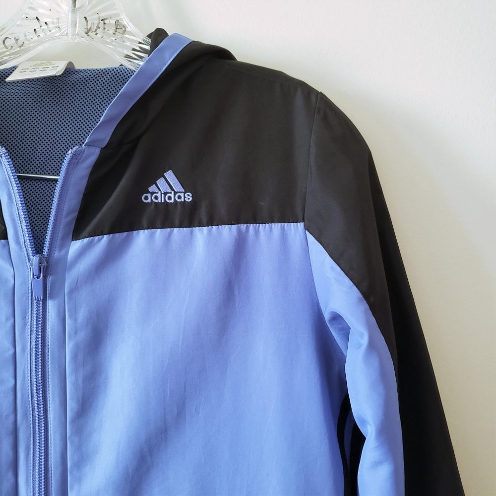 Adidas Black and Blue Zip Jacket Small - Picture 3 of 7